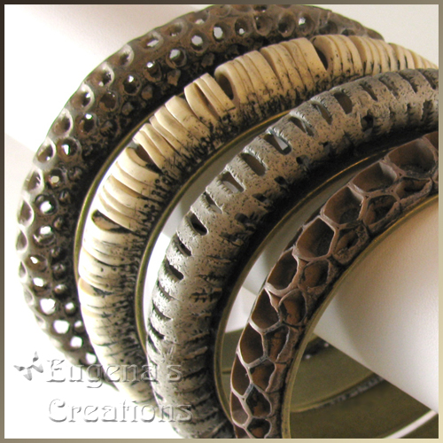 Openwork Polymer Clay Bracelets